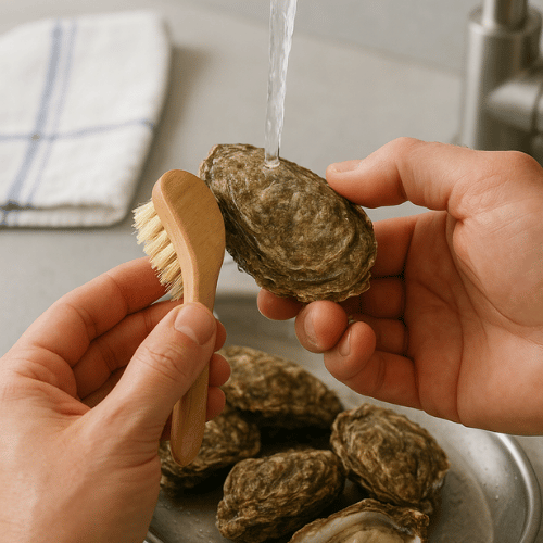 faut-il laver une huitre avant de l'ouvrir