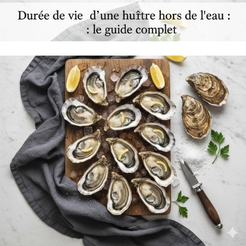guide durée de vie d'une huitre hors de l'eau