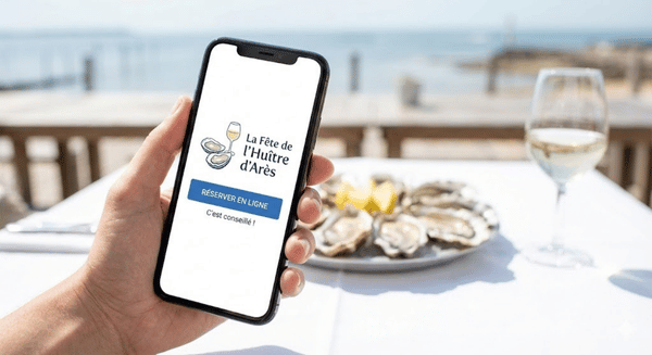 Application de réservation pour 'La Fête de l'Huître d'Arès'