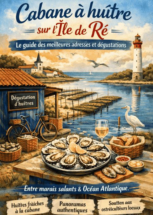 Cabanes à huitres sur ile de ré