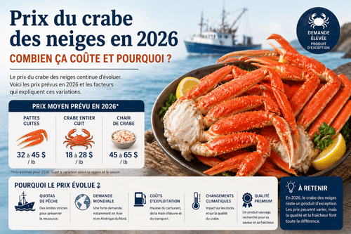 Prix du crabe neiges