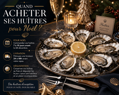 Quand acheter les huitres pour Noel