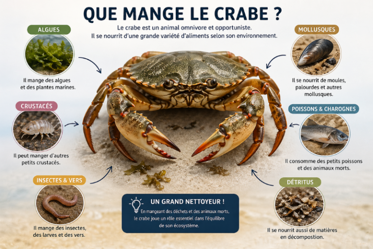 Que mange le crabe