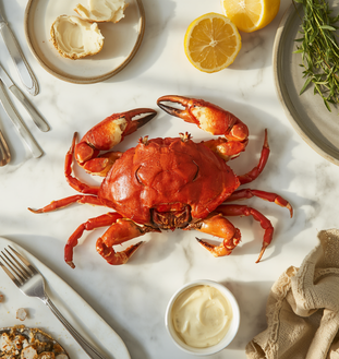 Qu'est ce qui se mange dans le crabe