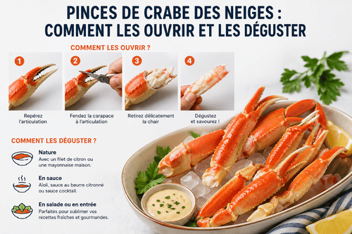 casser des pinces de crabe des neiges