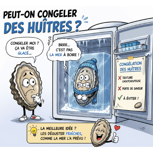 congeler des huitres