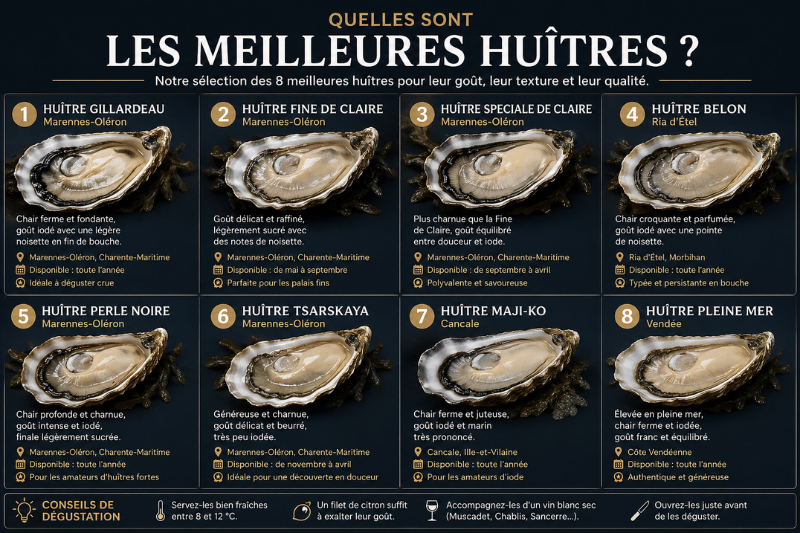 les meilleures huitres