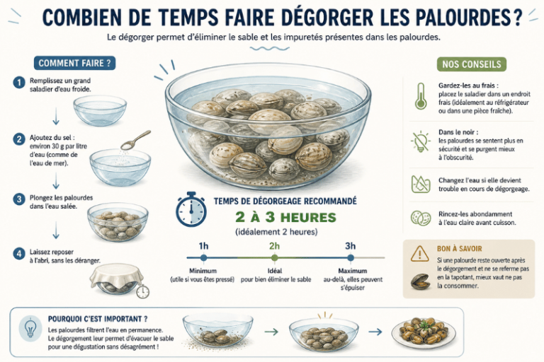 Dégorger les palourdes