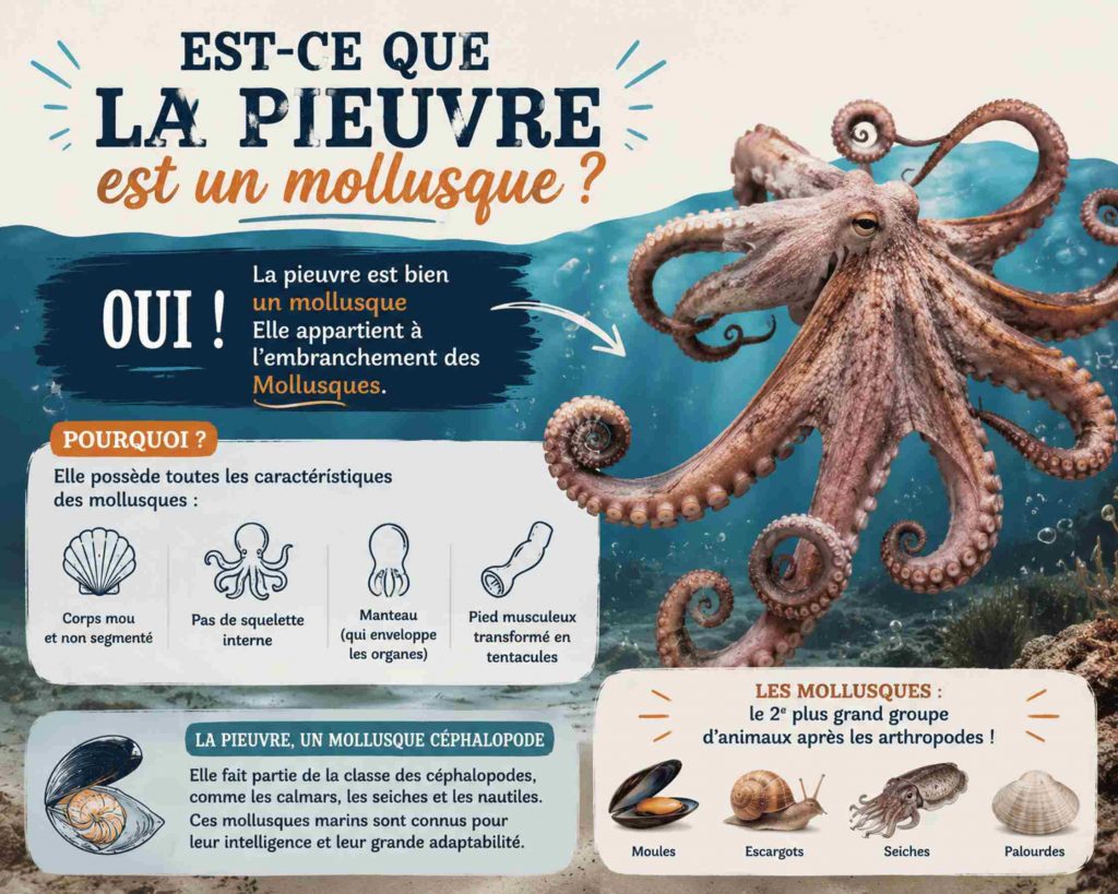 Est ce que la pieuvre est un mollusque