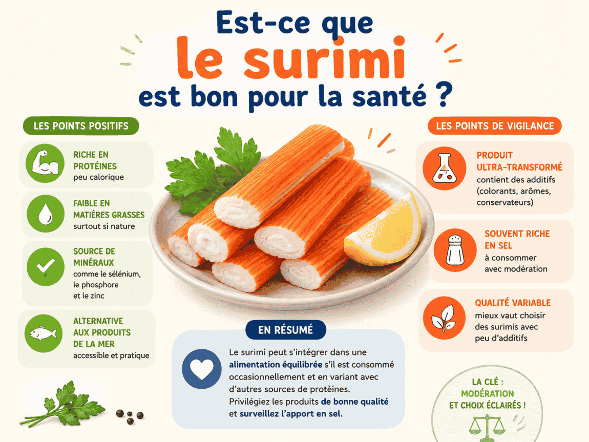 Est ce que le surimi est bon pour la santé
