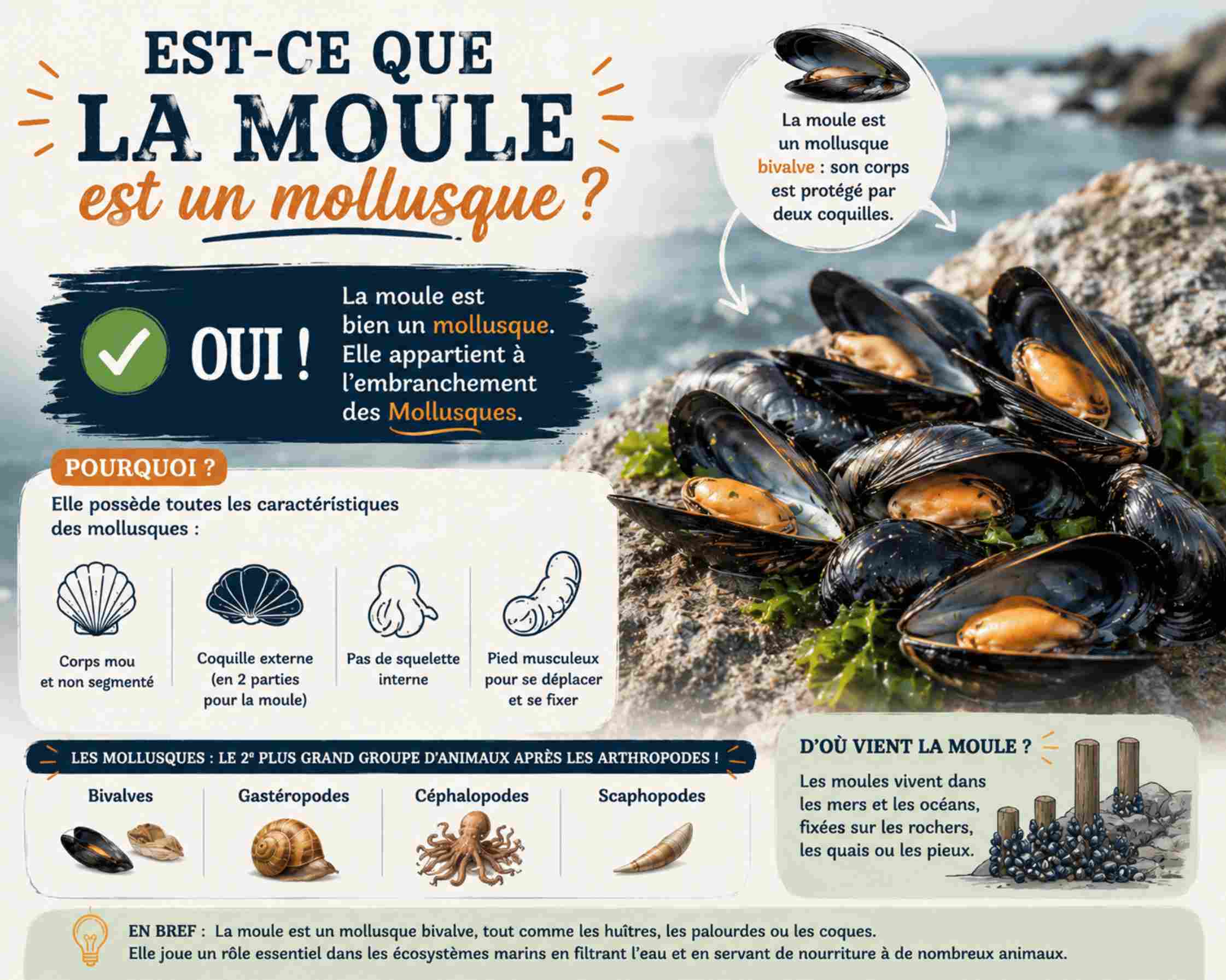 La moule est elle un mollusque