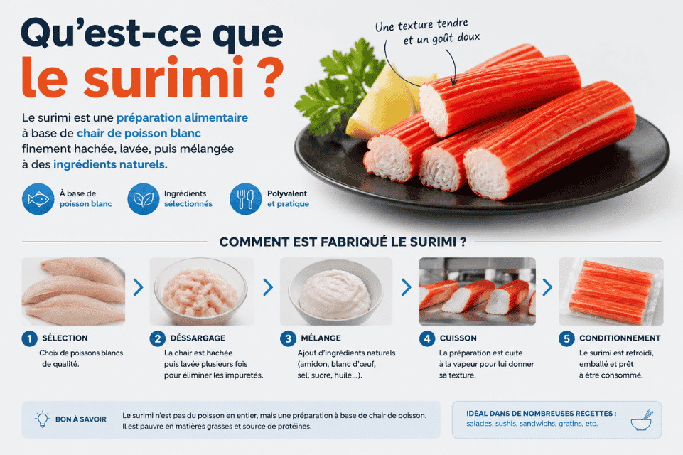 Le surimi c'est quoi infographie