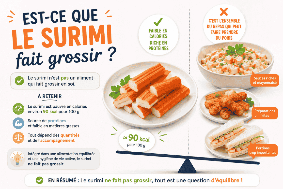Le surimi fait-il grossir
