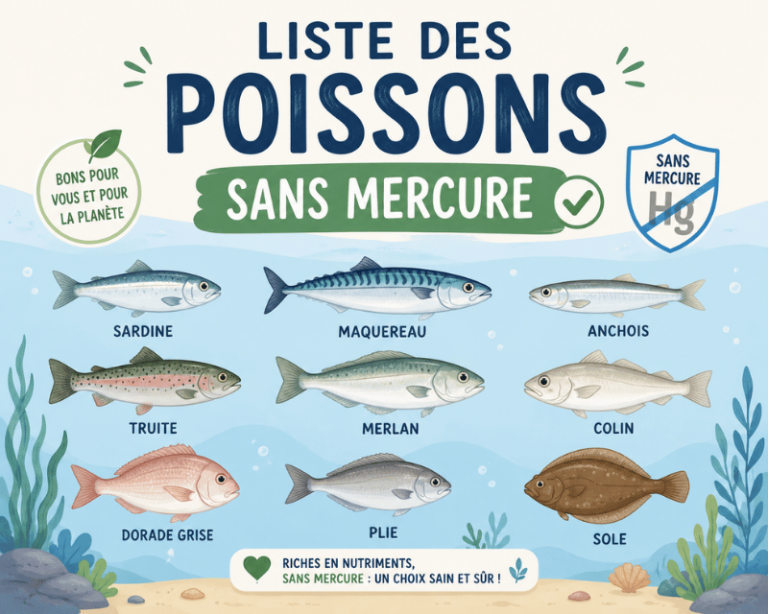 Liste des poissons sans mercure