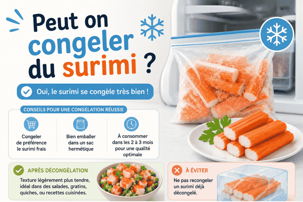 Peut on congeler du surimi