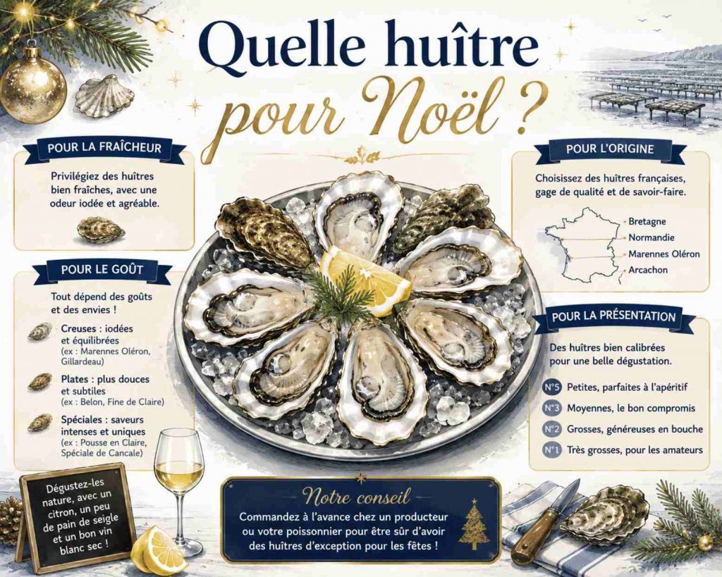 Quelle huitre choisir pour Noel