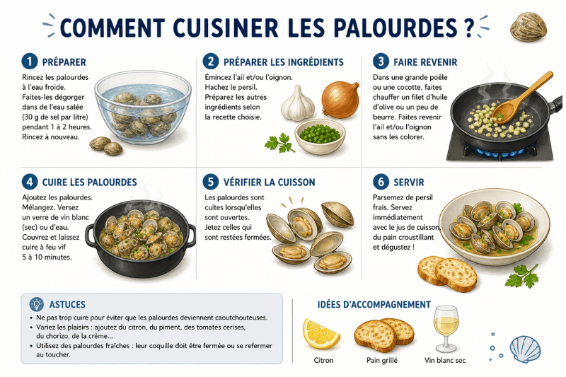 comment cuisiner les palourdes
