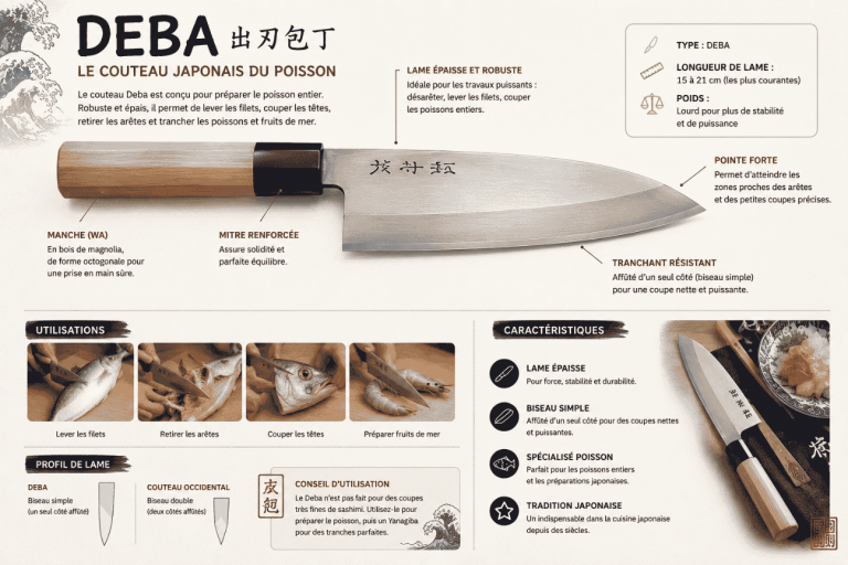 couteau japonais Deba