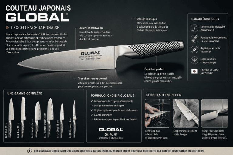 couteau japonais Global