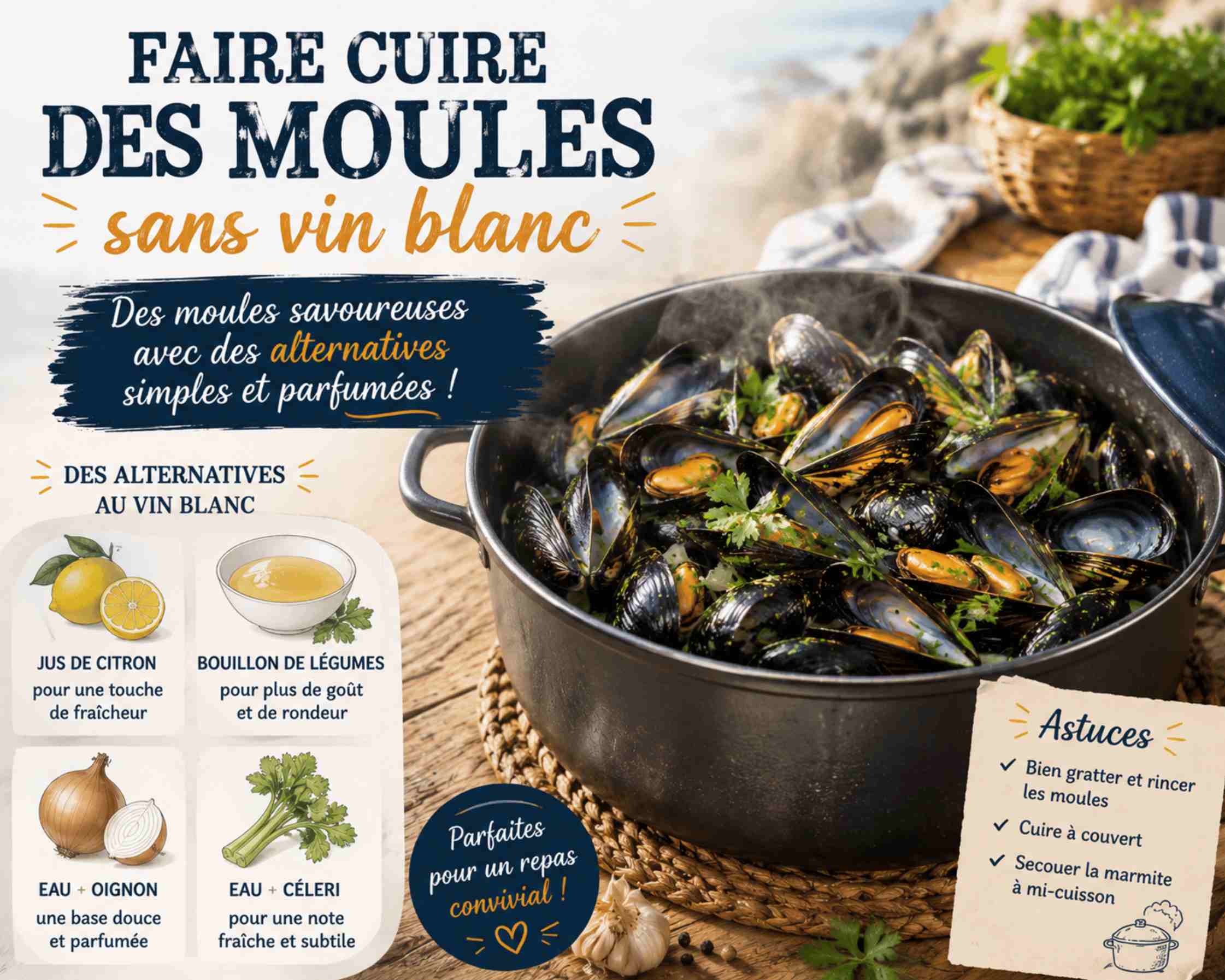 faire cuire des moules