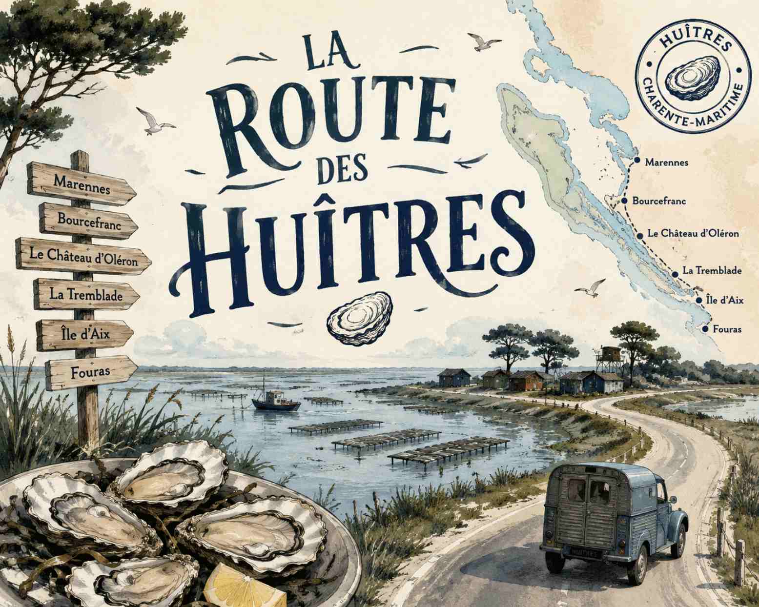 la route des huitres