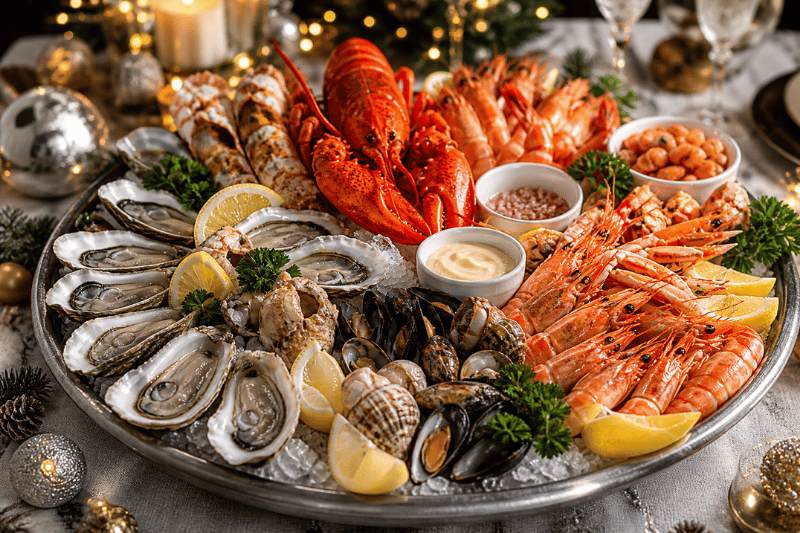 plateau de fruits de mer pour Noel