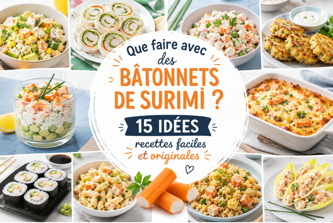 que faire avec des bâtonnets de surimi