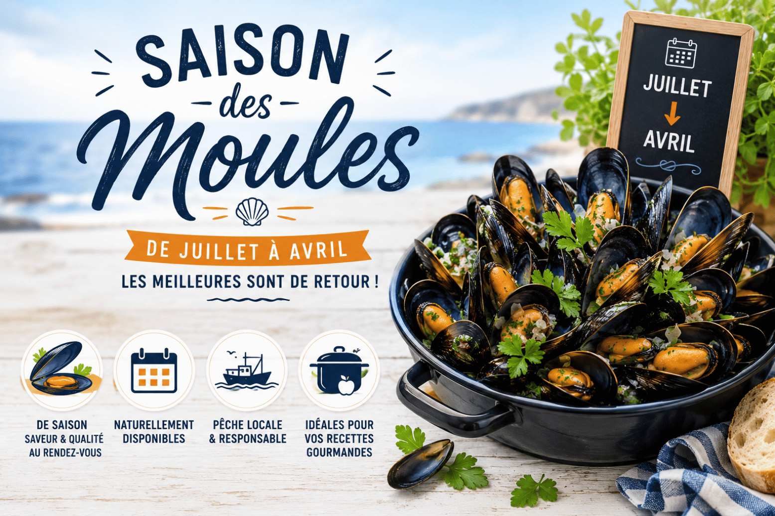 saison des moules