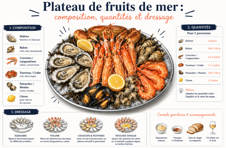 Savoir composer un plateau de fruits de mer