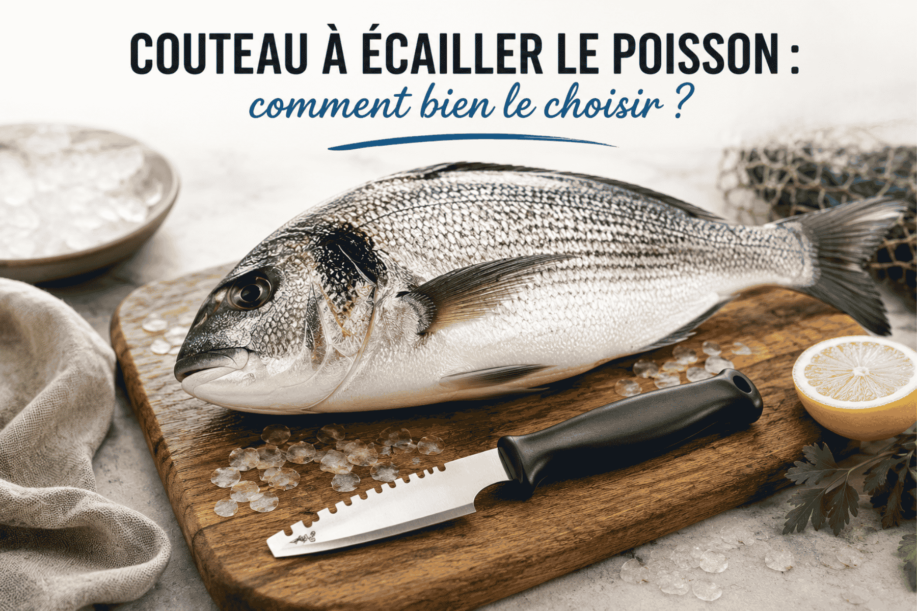 couteau à écailler le poisson