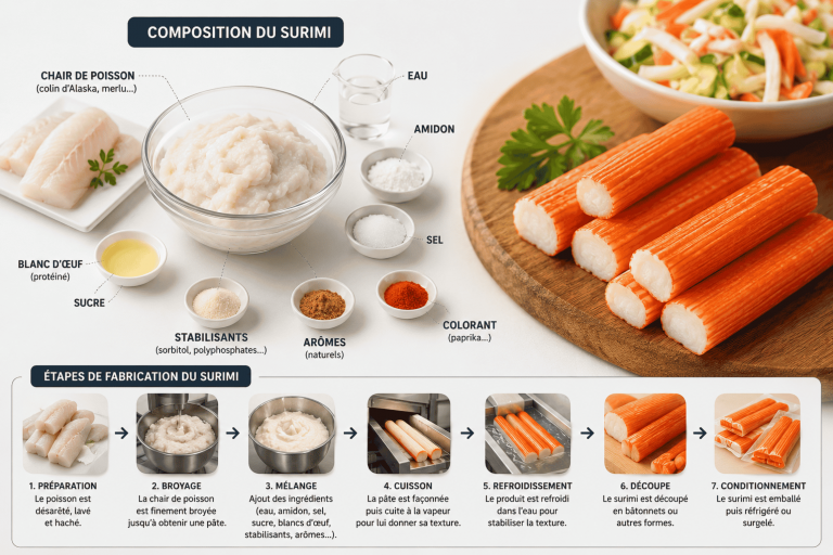 Composition du surimi