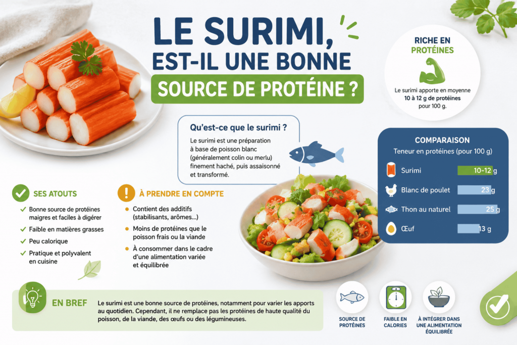 Protéines dans le surimi